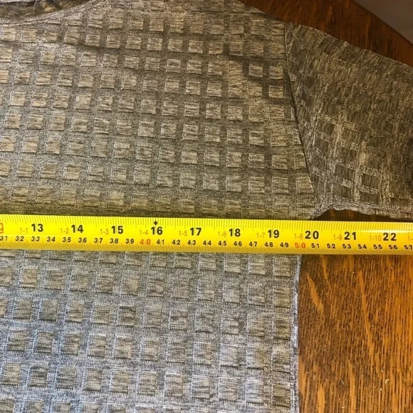 Zara silver metallic geometric tunic - Picture 5 of 6